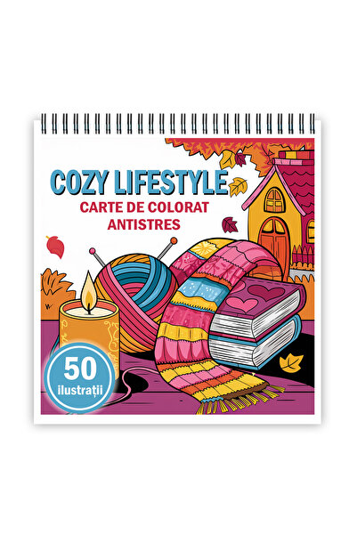 Legendary Gifts Βιβλίο ζωγραφικής κατά του στρες, 50 εικόνες Cozy Lifestyle, ...