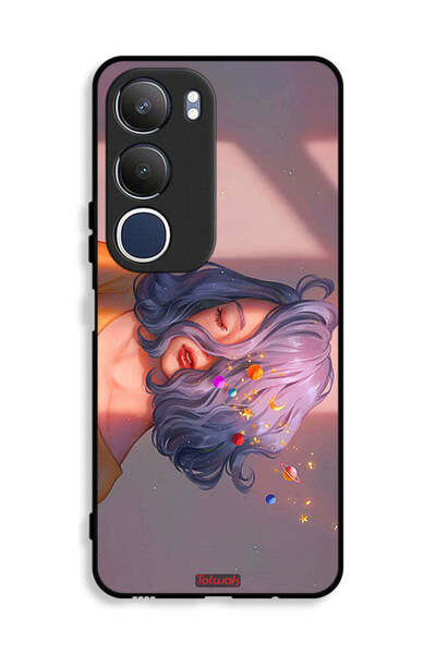 Tolwak Vivo Y19s 4G Protective Case Cover Girl And Space Art