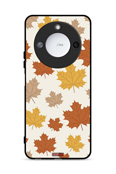 Tolwak غطاء حماية لهاتف Honor X9c Smart 5G بنقشة أوراق الخريف