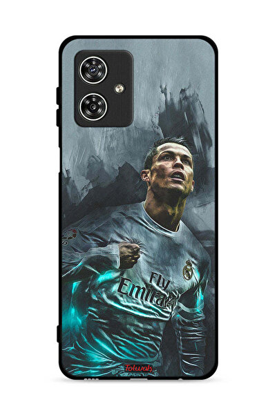 Tolwak غطاء حماية لهاتف موتورولا موتو جي 54 5G برسومات كريستيانو رونالدو