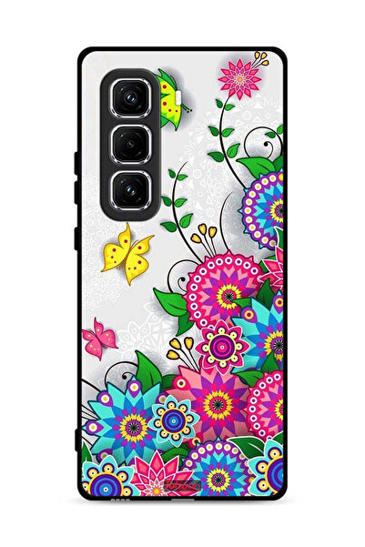 Tolwak غطاء حماية لهاتف Infinix Hot 50 Pro Plus 4G بنقشة زهور ماندالا