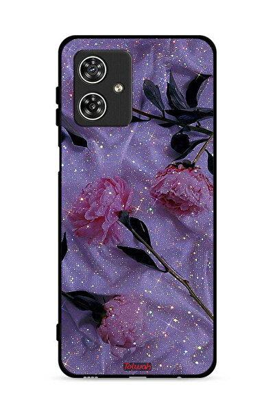 Tolwak غطاء حماية لهاتف موتورولا موتو جي 54 5G بنقشة ورود لامعة