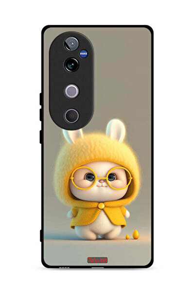 Tolwak غطاء حماية لهاتف Vivo V40 5G بتصميم أرنب صغير