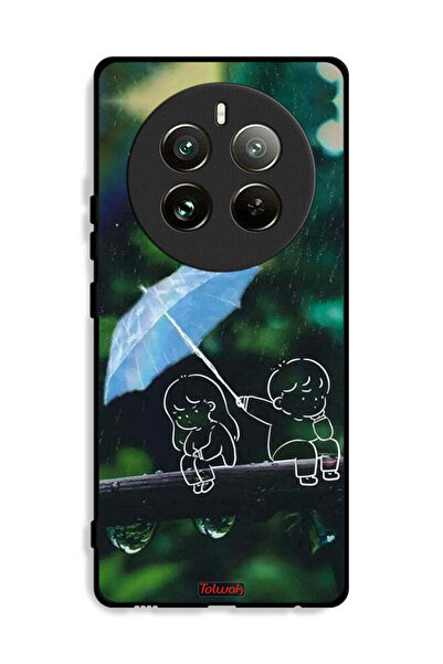 Tolwak غطاء حماية لهاتف Realme 12 Pro Plus 5G برسومات زوجين من الفن التجريدي
