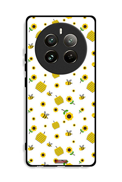 Tolwak غطاء حماية لهاتف Realme 12 Pro Plus 5G بنقشة عباد الشمس والنحل