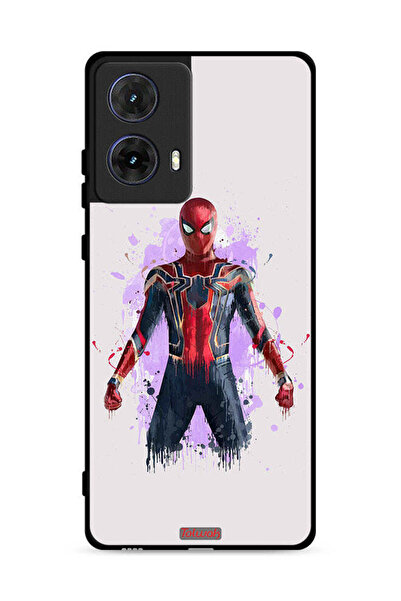 Tolwak غطاء حماية لهاتف موتورولا موتو جي 85 5G بتصميم العنكبوت الحديدي