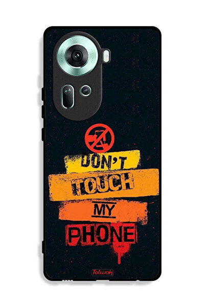 Tolwak Oppo Reno11 5G Protective Case Cover Do Not Touch My Phone
