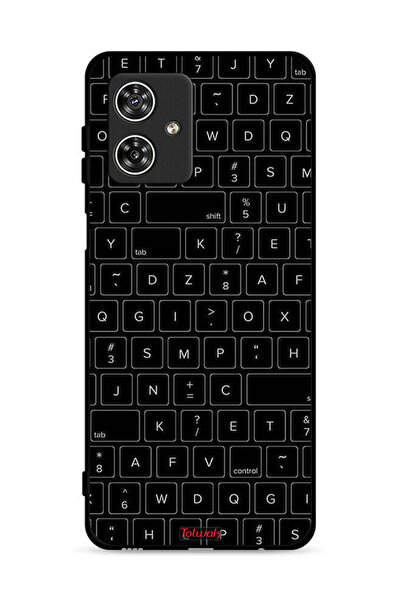 Tolwak غطاء حماية لهاتف موتورولا موتو جي 54 5G بنمط مفاتيح لوحة مفاتيح عشوائية