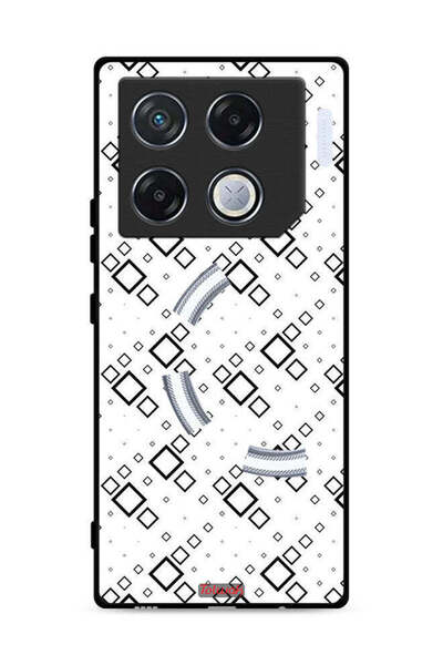 Tolwak غطاء حماية لهاتف Infinix GT 20 Pro 5G بتصميم مربع تجريدي فني رقمي