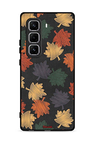 Tolwak غطاء حماية لهاتف Infinix Hot 50 Pro Plus 4G بطبعة أوراق الخريف