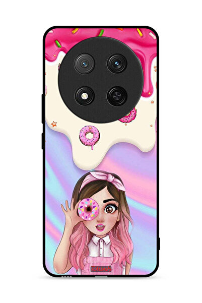 Tolwak غطاء حماية لهاتف Honor X9c 5G يحمل صورة دونات