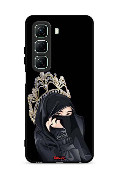 Tolwak غطاء حماية لهاتف Infinix Hot 50 5G بطبعة Queen Girl