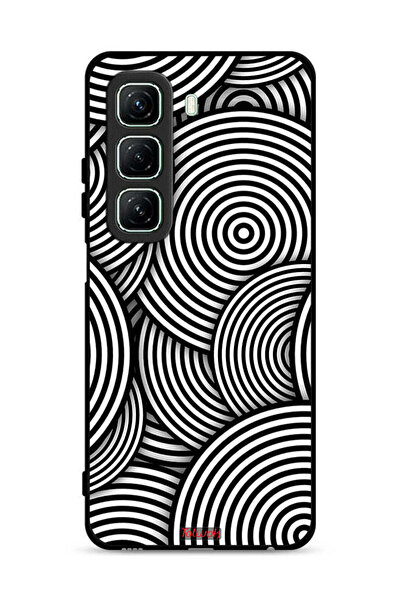 Tolwak غطاء حماية لهاتف Infinix Hot 50 5G بنمط دوائر وهمية