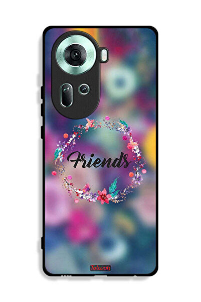 Tolwak غطاء حماية Oppo Reno11 5G بتصميم خاتم أصدقاء الزهور