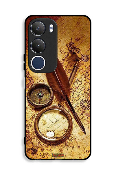 Tolwak غطاء حماية لهاتف Vivo Y19s 4G بوصلة عتيقة