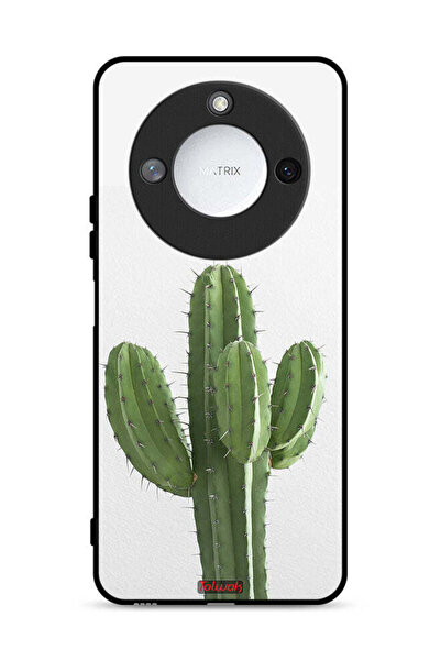 Tolwak غطاء حماية لهاتف Honor X60 5G بنقشة نبات الصبار