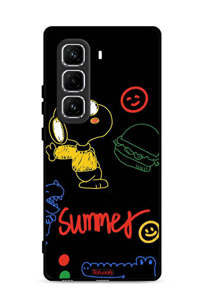 Tolwak غطاء حماية لهاتف Infinix Hot 50 Pro Plus 4G بملصق صيفي