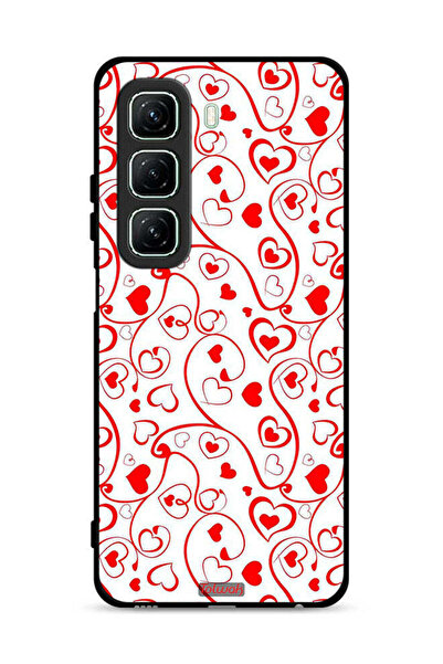 Tolwak غطاء حماية لهاتف Infinix Hot 50 5G بنقشة قلوب