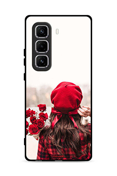 Tolwak غطاء حماية لهاتف Infinix Hot 50 Pro Plus 4G مزين بزهور