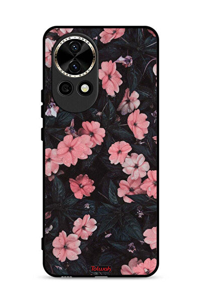 Tolwak غطاء حماية لهاتف هواوي نوفا 13 5G - لون الخوخ والورود الصغيرة