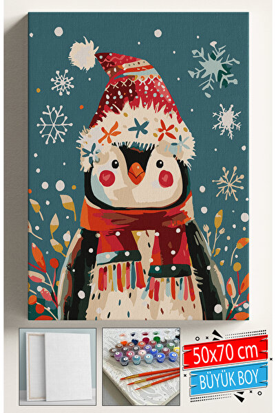 Sulepas Sayılarla Boyama Seti Numaralı Tuval Fırça Boya Dahil Kasnaklı Set 50...