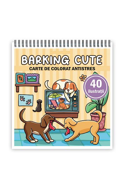 Legendary Gifts Mini coloring book, 40 Barking Cute illustrations, 86 pages
