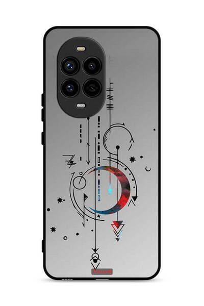 Tolwak Huawei nova 13 Pro 5G Protective Case Cover Moon And Arrows Art Pattern