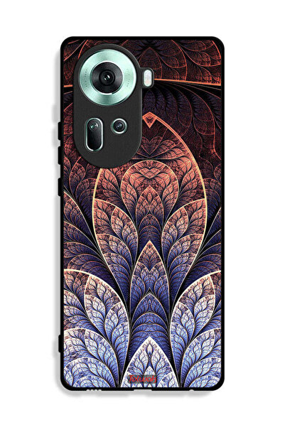 Tolwak غطاء حماية Oppo Reno11 5G بتصميم زهور كسورية تجريدية