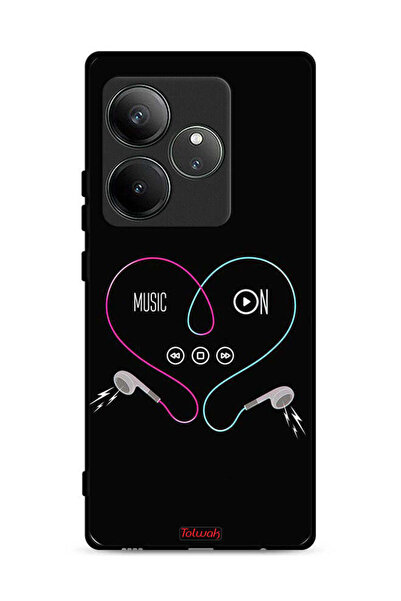 Tolwak غطاء حماية لهاتف Realme GT 6 5G مع موسيقى