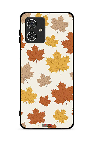 Tolwak غطاء حماية لهاتف موتورولا موتو جي 54 5G بنقشة أوراق الخريف