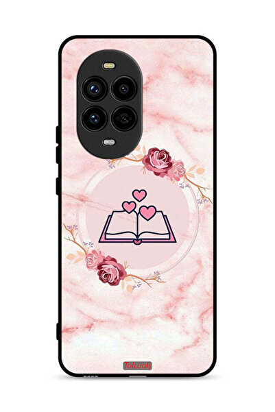 Tolwak Huawei nova 13 Pro 5G Protective Case Cover Three Hearts On Book Artwork