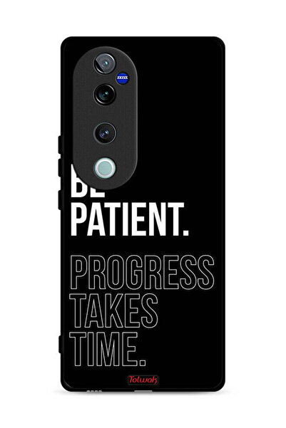 Tolwak غطاء حماية لهاتف Vivo V40 Pro 5G كن صبورًا فالتقدم يستغرق وقتًا