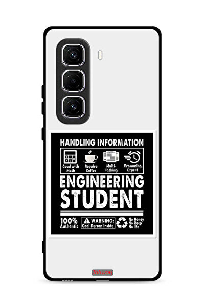 Tolwak غطاء حماية لهاتف Infinix Hot 50 Pro Plus 4G، ملصق طالب هندسة