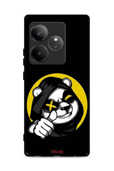 Tolwak غطاء حماية لهاتف Realme GT 6T 5G بتصميم قطة مارشميلو لطيفة