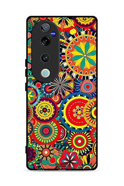 Tolwak غطاء حماية لهاتف Vivo V40 Pro 5G بنمط ماندالا ملون