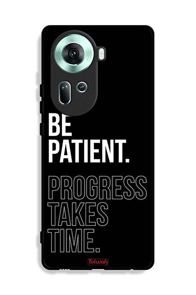 Tolwak غطاء حماية لهاتف Oppo Reno11 5G كن صبورًا فالتقدم يستغرق وقتًا