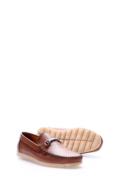 Ayakkabıhane Inside and Outside Genuine Leather Tan Men's Loafer Casual Shoes Ah0862813211