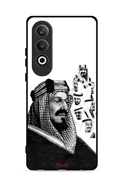 Tolwak غطاء حماية لهاتف Oppo K12 Plus 5G، ملصق فني أبيض وأسود لملوك المملكة ا...