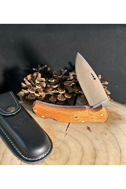 ATASAN Sapelli Saplı Kamp Çakısı, Piknik Çakısı, Outdoor Çakı, Katlanır Çakı, Bushcraft Çakı