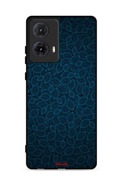 Tolwak غطاء حماية لهاتف موتورولا موتو جي 85 5G بنقشة أوراق فنية رقمية