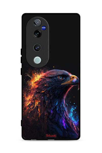 Tolwak غطاء حماية لهاتف Vivo V40 Pro 5G بنقشة النسر