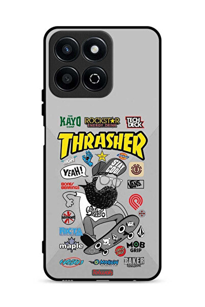 Tolwak غطاء حماية لهاتف Honor Play 60 Plus 5G بملصق Thrasher