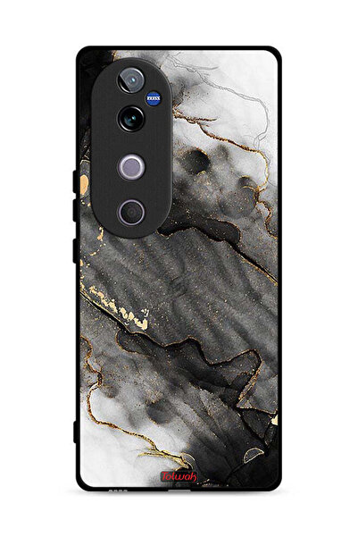 Tolwak غطاء حماية لهاتف Vivo V40 5G بلون رخامي لامع