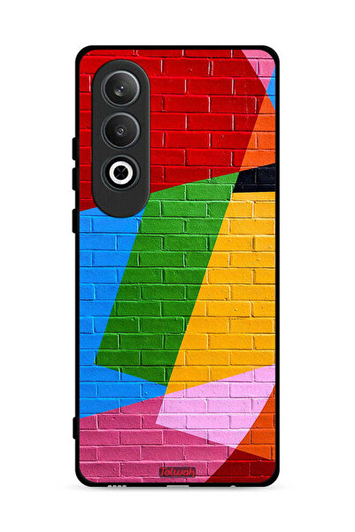 Tolwak غطاء حماية لهاتف OnePlus Nord CE4 5G برسومات جدارية ملونة