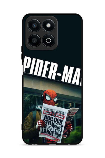 Tolwak غطاء حماية لهاتف Honor Play 60 Plus 5G بتصميم سبايدرمان وقراءة جريدة