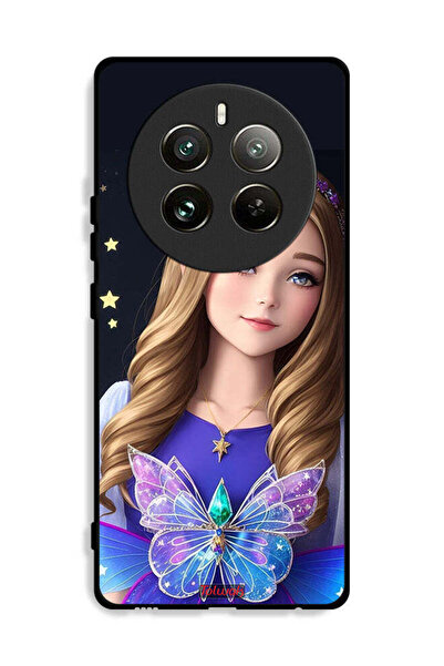 Tolwak غطاء حماية لهاتف Realme 12 Pro Plus 5G بنقشة فراشة لطيفة