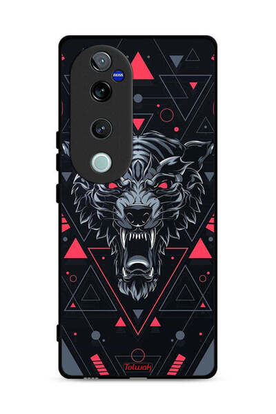 Tolwak غطاء حماية لهاتف Vivo S19 Pro 5G بتصميم الذئب المتمرّد