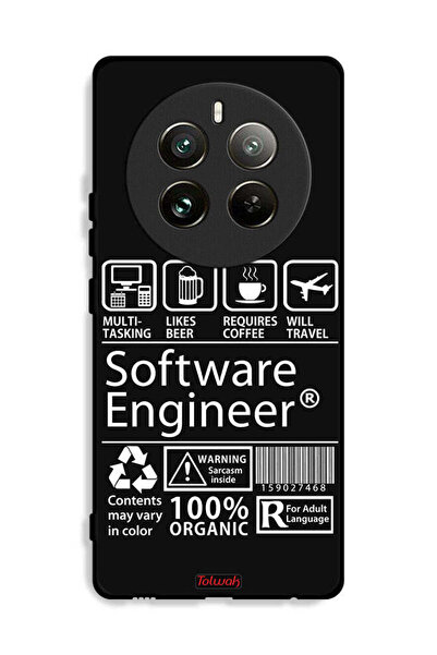 Tolwak غطاء حماية لهاتف Realme 12 Pro Plus 5G ملصق مهندس برمجيات