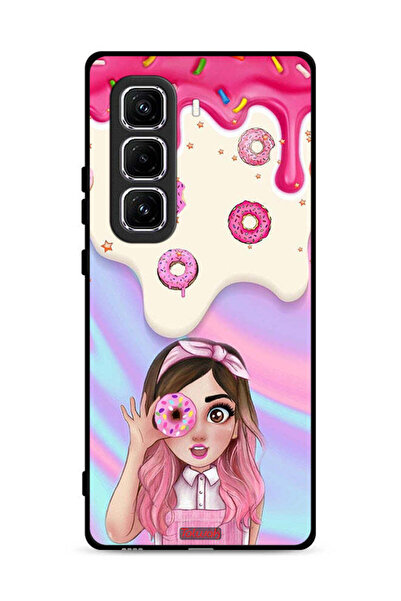 Tolwak غطاء حماية لهاتف Infinix Hot 50 Pro Plus 4G يحمل صورة دونات