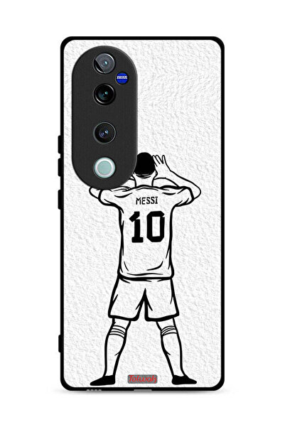 Tolwak غطاء حماية لهاتف Vivo S19 Pro 5G برسومات ميسي سكيتش